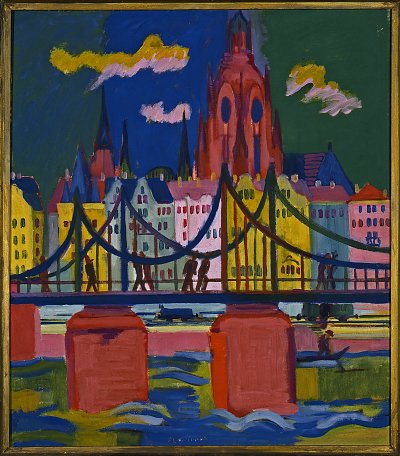 Der Frankfurter Dom von Ernst-Ludwig-Kirchner als Kunstdruck auf Leinwand