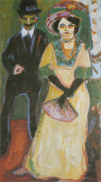 Dodo und ihr Bruder von Ernst-Ludwig-Kirchner als Kunstdruck auf Leinwand