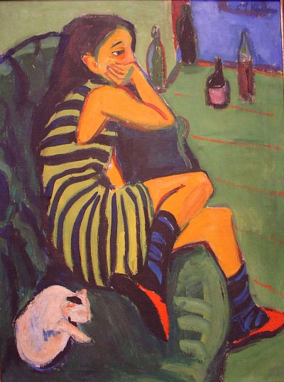 Marcella von Ernst Ludwig Kirchner als Kunstdruck auf Leinwand