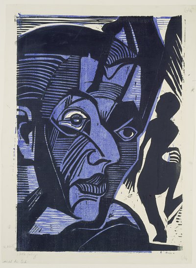 Melancholie von Ernst Ludwig Kirchner als Kunstdruck auf Leinwand