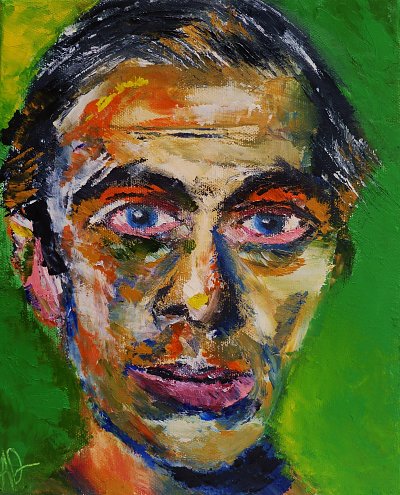 Portrait Ernst Ludwig Kirchner von Ernst-Ludwig-Kirchner als Kunstdruck auf Leinwand