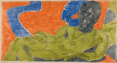 Portrait Otto Müller von Ernst-Ludwig-Kirchner als Kunstdruck auf Leinwand