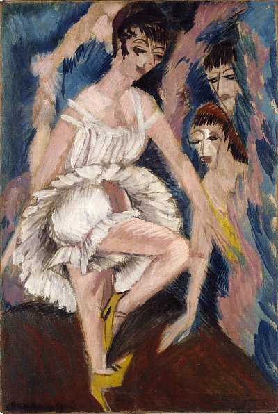 Tänzerin von Ernst Ludwig Kirchner als Kunstdruck auf Leinwand