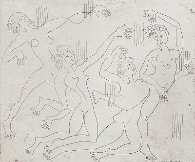 Tanzschule von Ernst Ludwig Kirchner als Kunstdruck auf Leinwand