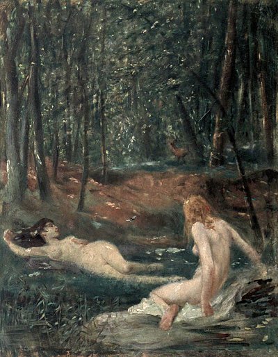 Im Walde von Ernst Zimmermann als Kunstdruck auf Leinwand