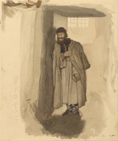 Ungarischer Gefangener von Eugen Napoleon Neureuther als Kunstdruck auf Leinwand
