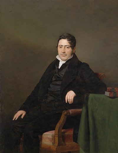 Bildnis Siegmund Caspar Fischer von Ferdinand-Georg-Waldmueller als Kunstdruck auf Leinwand