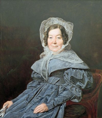 Bildnis einer Edlen von Ferdinand-Georg-Waldmueller als Kunstdruck auf Leinwand