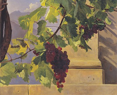 Traubengehänge von Ferdinand Georg Waldmueller als Kunstdruck auf Leinwand