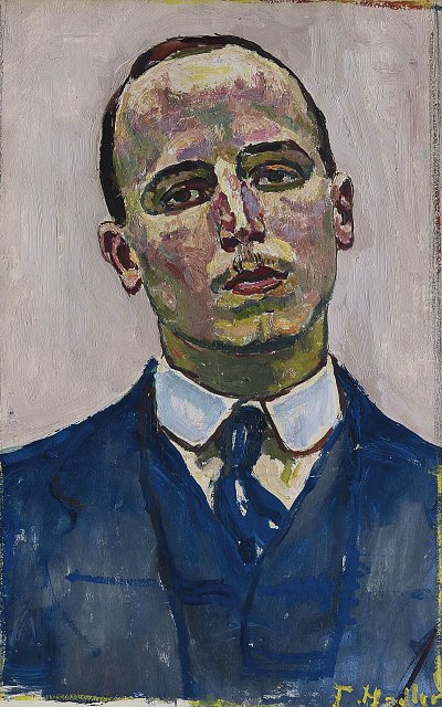 Josef Müller von Ferdinand-Hodler als Kunstdruck auf Leinwand