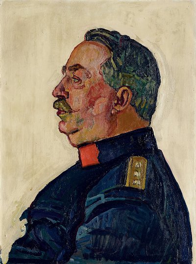 Portrait of General Wille von Ferdinand-Hodler als Kunstdruck auf Leinwand