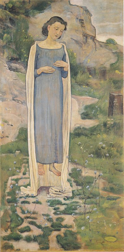 Was die Blumen sagen von Ferdinand-Hodler als Kunstdruck auf Leinwand