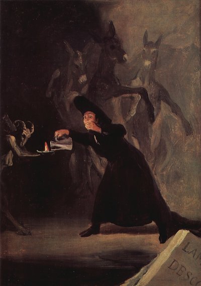 Die Lampe des Teufels von Francisco de Goya als Kunstdruck auf Leinwand