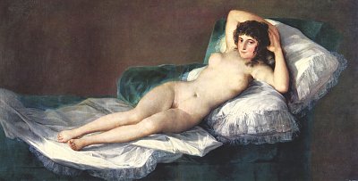 Die nackte Maja von Francisco de Goya als Kunstdruck auf Leinwand