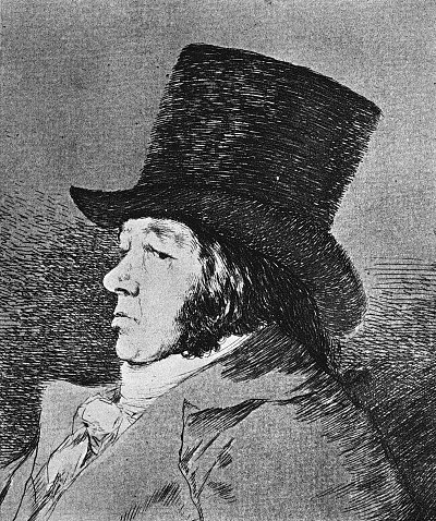 Folge der Caprichos 1 von Francisco de Goya als Kunstdruck auf Leinwand