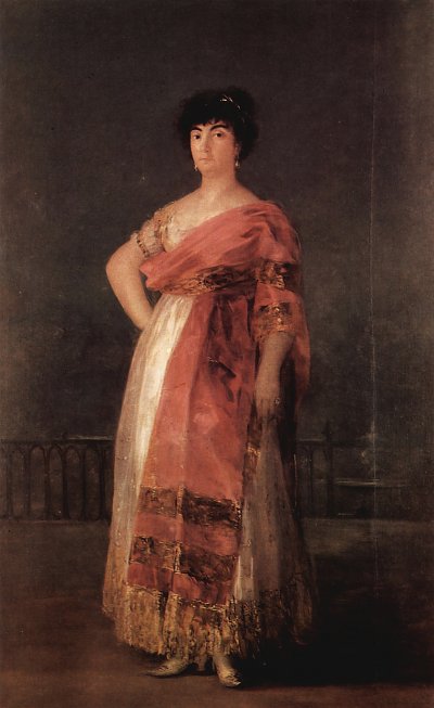 La Tirana von Francisco de Goya als Kunstdruck auf Leinwand