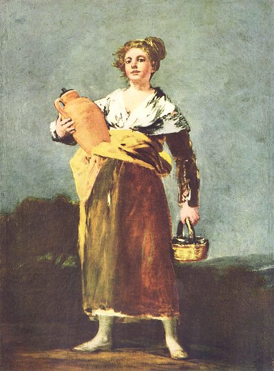 Wassertraegerin von Francisco de Goya als Kunstdruck auf Leinwand