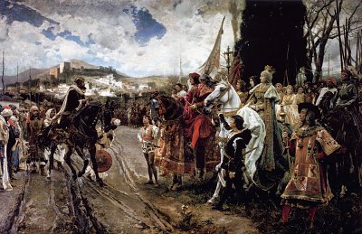 La Rendición de Granada von Francisco Pradilla Y Ortiz als Kunstdruck auf Leinwand