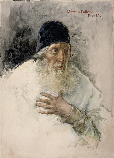 Marino Faliero von Francisco Pradilla Y Ortiz als Kunstdruck auf Leinwand