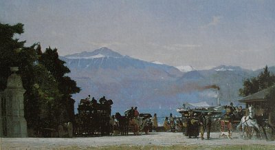 In Ouchy von Francois Bocion als Kunstdruck auf Leinwand