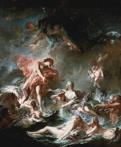 Coucher du Soleil von Francois Boucher als Kunstdruck auf Leinwand