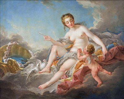 Cupid disarmed von Francois Boucher als Kunstdruck auf Leinwand