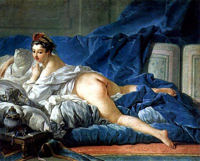 L Odalisque Brune von Francois Boucher als Kunstdruck auf Leinwand