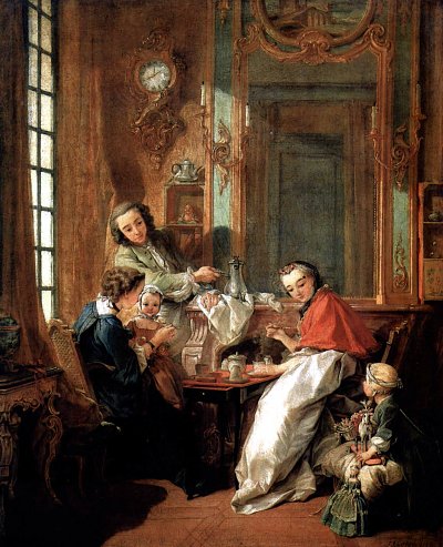 Le Dejeuner von Francois Boucher als Kunstdruck auf Leinwand