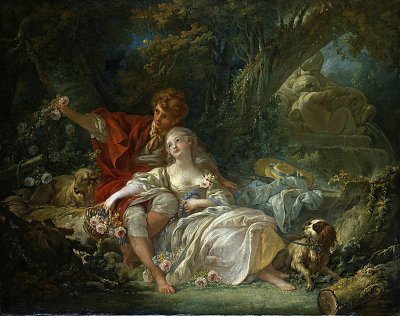 Schaefer und Schaeferin Kunstdruck