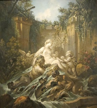 The Fountain of Venus von Francois Boucher als Kunstdruck auf Leinwand
