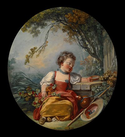 The Little Pilgrim von Francois Boucher als Kunstdruck auf Leinwand