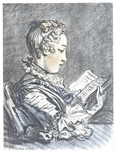 The Reader von Francois Boucher als Kunstdruck auf Leinwand