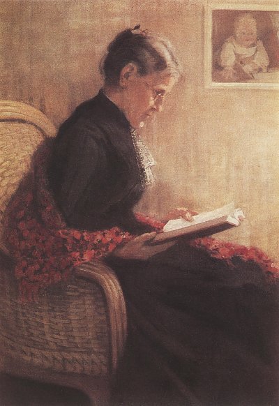 Bildnis der Mutter von Franz Marc als Kunstdruck auf Leinwand
