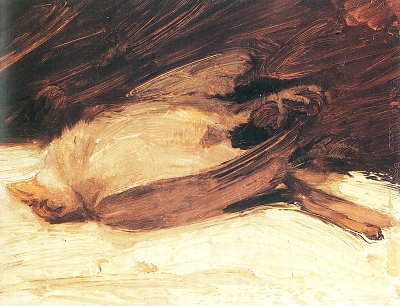 Der tote Spatz von Franz Marc als Kunstdruck auf Leinwand