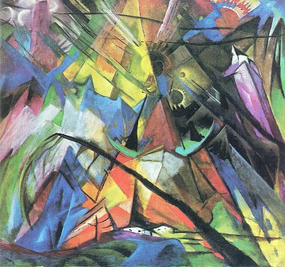 Tirol von Franz Marc als Kunstdruck auf Leinwand