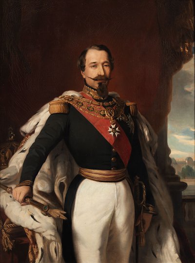 Napoleon III von Franz Xaver Winterhalter als Kunstdruck auf Leinwand