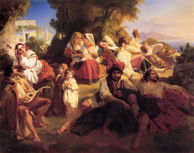 Süße Nutzlosigkeit von Franz Xaver Winterhalter als Kunstdruck auf Leinwand