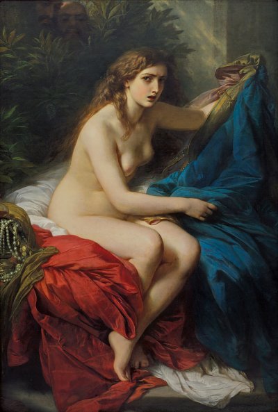 Susanna und die Ältesten von Franz Xaver Winterhalter als Kunstdruck auf Leinwand