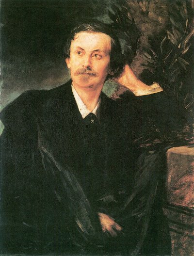 Adolf Friedrich Graf von Schack von Franz von Lenbach als Kunstdruck auf Leinwand