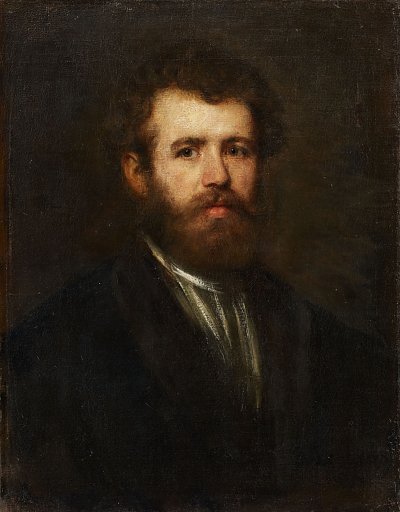 Bildnis Lenbach Ludwig von Franz von Lenbach als Kunstdruck auf Leinwand