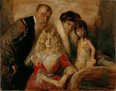 Lenbach Familie von Franz von Lenbach als Kunstdruck auf Leinwand