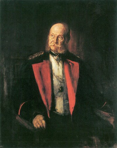 Wilhelm I Deutscher Kaiser von Franz von Lenbach als Kunstdruck auf Leinwand