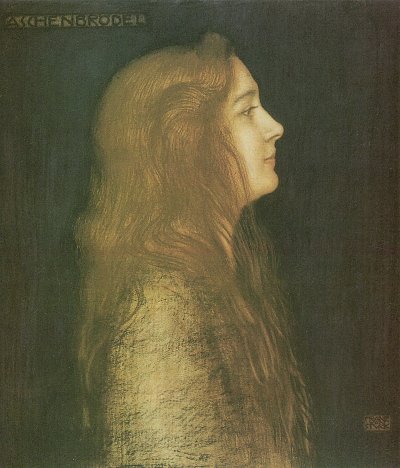 Aschenbrödel von Franz-von-Stuck als Kunstdruck auf Leinwand