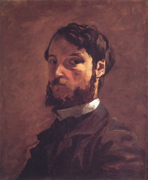 Kunstdruck Self Portrait von Frederic Bazille als Leinwandbild
