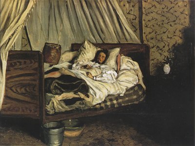 The Improvised Ambulance Claude von Frederic Bazille als Kunstdruck auf Leinwand