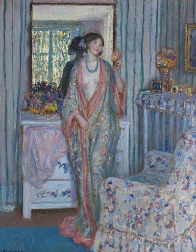 Die Robe von Frederick Carl Frieseke als Kunstdruck auf Leinwand