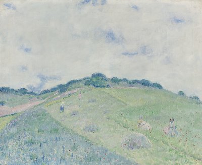 Hügel in Giverny von Frederick Carl Frieseke als Kunstdruck auf Leinwand