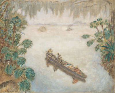 Pirouge von Frederick Carl Frieseke als Kunstdruck auf Leinwand