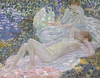 Sommer von Frederick Carl Frieseke als Kunstdruck auf Leinwand
