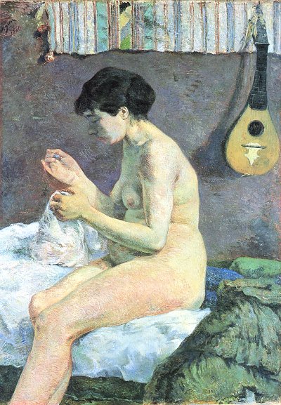 Aktstudie von Gauguin als Kunstdruck auf Leinwand